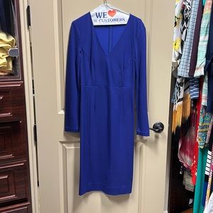 Luxury Purple neck fitted dress size 4